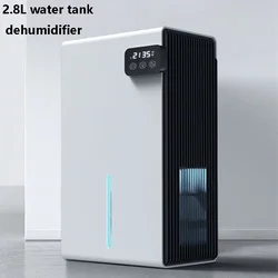 2800ML Large Capacity Dehumidifier with Defrost 2In1 Air Purifier Professional Moisture Absorbers Air Dryer for Home Office Room