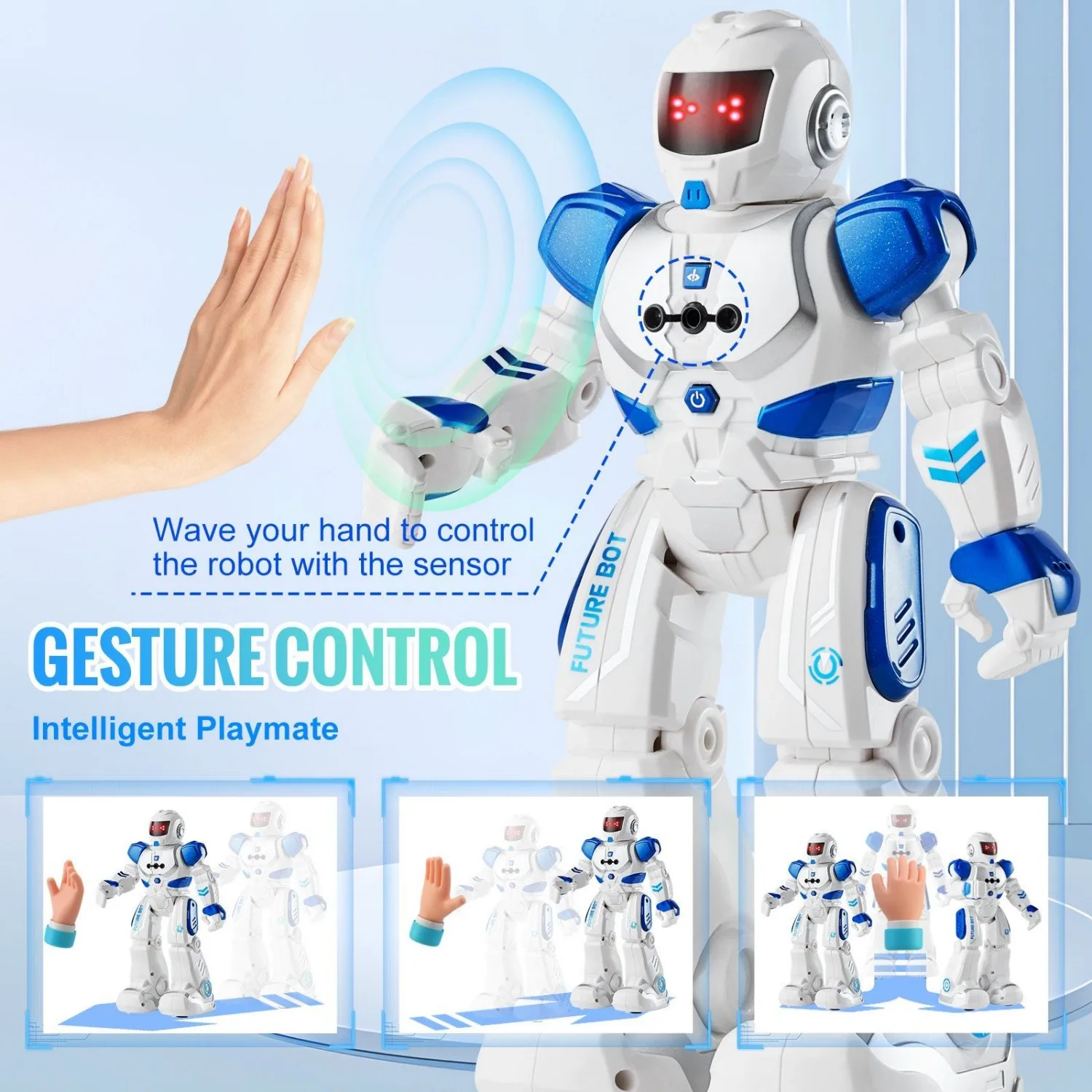 Robot Kontrol Jarak Jauh & Gerakan |   Pemrograman 50-Tahap Cerdas |   Menyanyi & Menari |   Pengisian Daya Tipe-C |   Mainan Interaktif Anak untuk Kesenangan & C