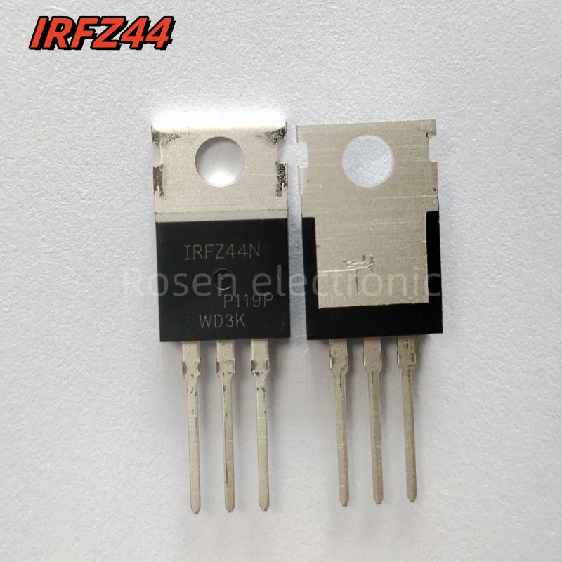 10pcs 100% New Brand IRFZ44N IRFZ44 Power MOSFET TO-220 Transistors Kit Original N-Channel International Rectifier Power 49A 55V