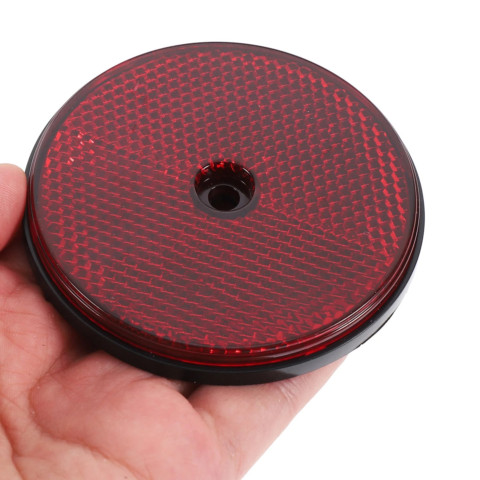 

2pcs Round Reflectors Trailer High Visibility Red Plastic Reflective Warning For Car Boat Driveway Night Riding Trailer