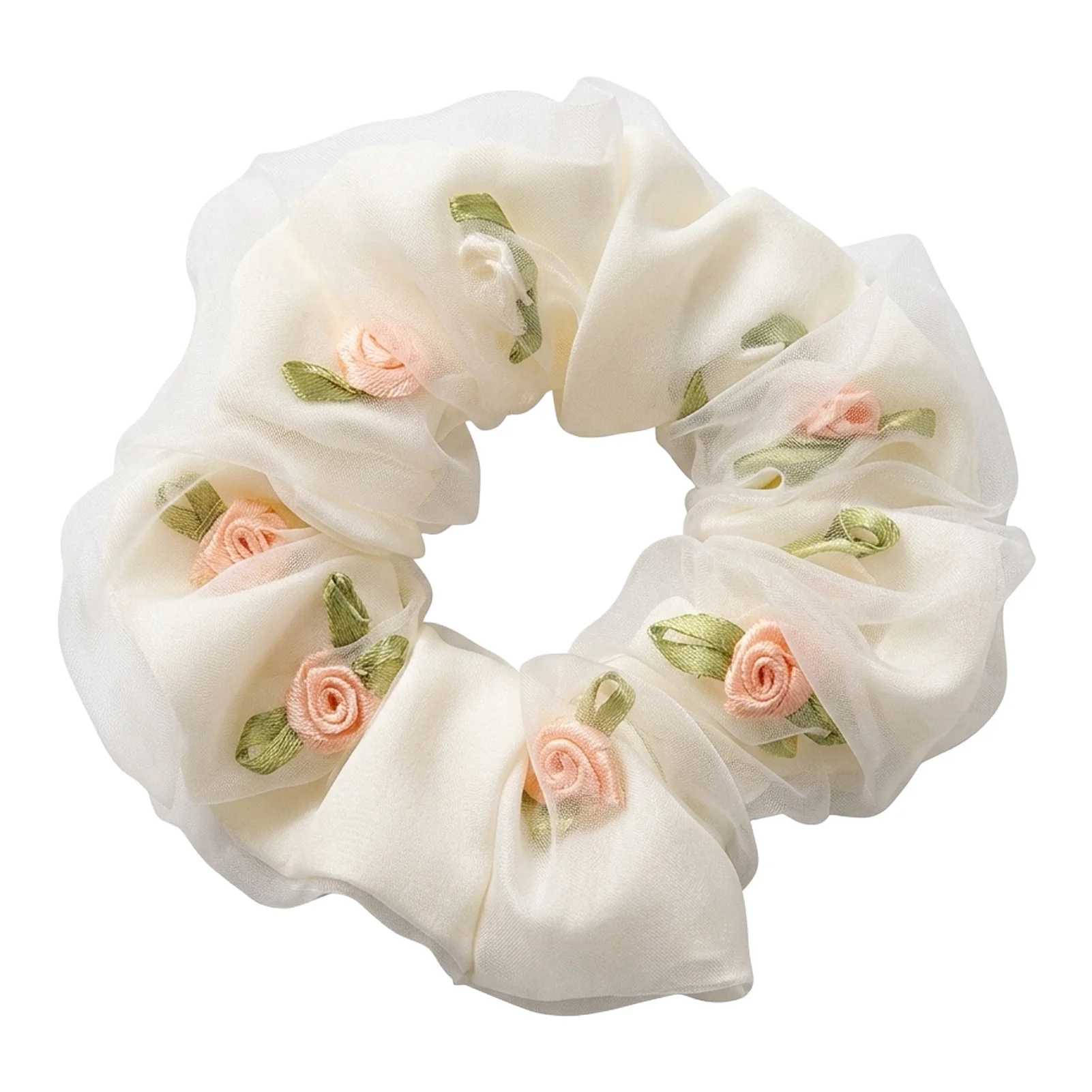 Sweety Flower Hair Tie For Women Elegant Mesh Colon Headband French Style Hair Hoop Girls Daily Life Headwear Hair Accessory view 3