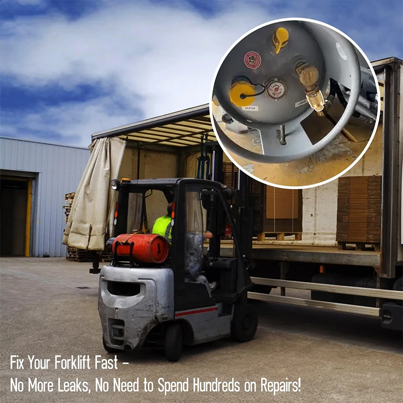 RE7141F Forklift Propane Tank Connector, Female Quick-Install Forklift Connector Fitting Adapter