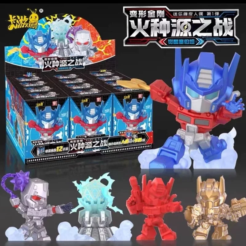 KAYOU Transformers Blind Box Spark War Optimus Prime Mini Rubber Doll Megatron Toys Children's Toys Rarity Kids Gifts