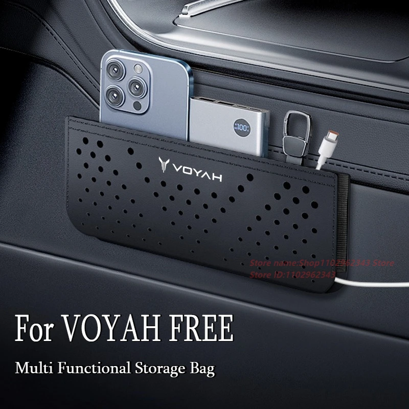 

For VOYAH FREE Car Mounted Storage Mesh Bag Center Console Seat Back Storage Box Hanging Bag Interior Modified Accessories