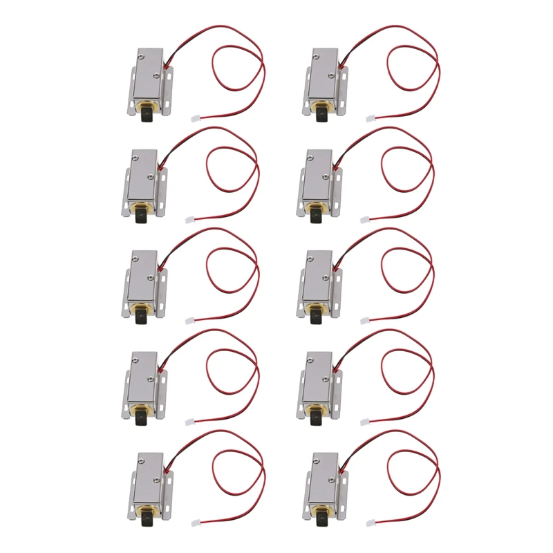 

10X 0837L DC 12V 8W Open Frame Type Solenoid For Electric Door Lock