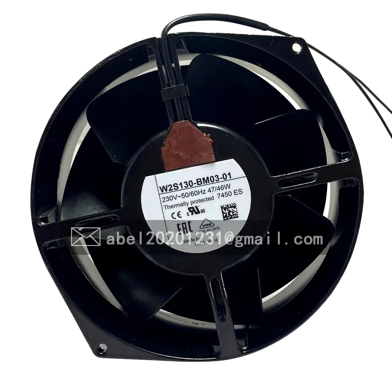 BRAND NEW ORIGINAL W2S130-BM03-01 AC 230V 47W/46W COOLING FAN COOLER 15055 172*150*55MM