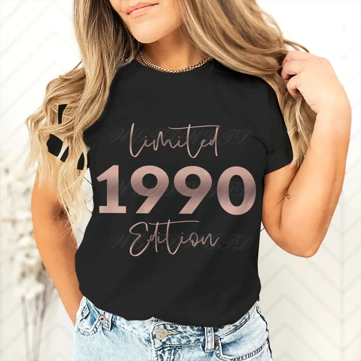 Limited Edition 1990 Summer T-shirt for Women Vintage T Shirt Fashion Casual Vintage Women Clothes Short Sleeve Tee T-Shirts