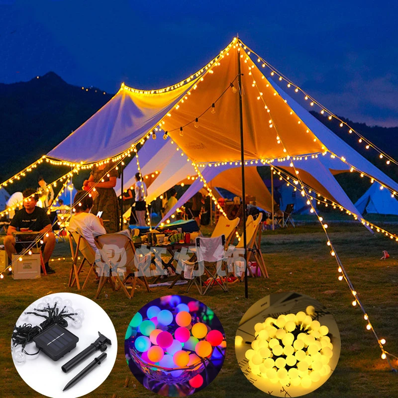 100/50/20LED Solar Globe String Light 8 Modes Solar Fairy Lights For Garden Halloween Christmas Wedding Outdoor Holiday Decor
