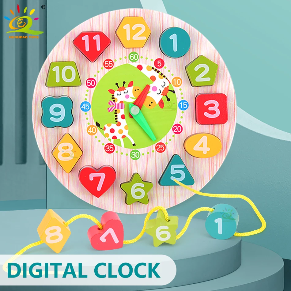 子供のための幾何学的な色のデジタル形状の教育木製パズル,幼児のためのインタラクティブな赤ちゃんのおもちゃ