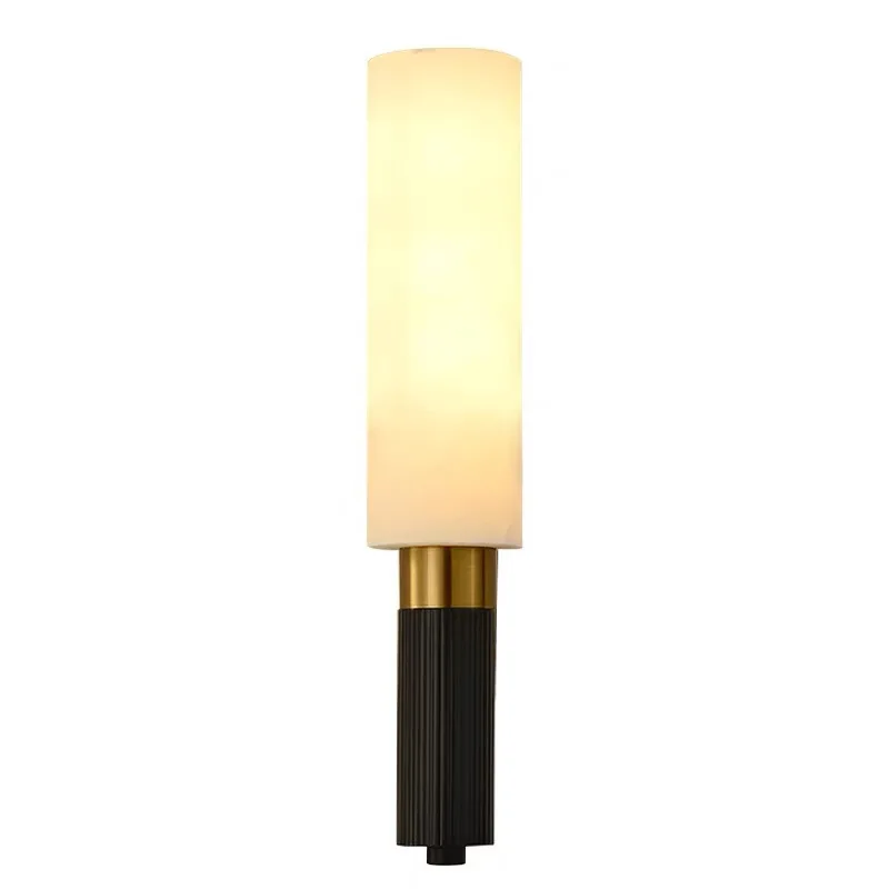 Light luxury marble wall lamp, simple hotel bed and breakfast bedroom bedside lamp