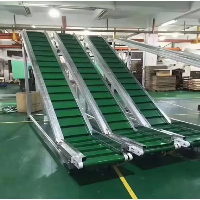 Factory Direct Inclined Climbing Belt Conveyor with Hopper, for Grain & Assembly Line Material Conveying