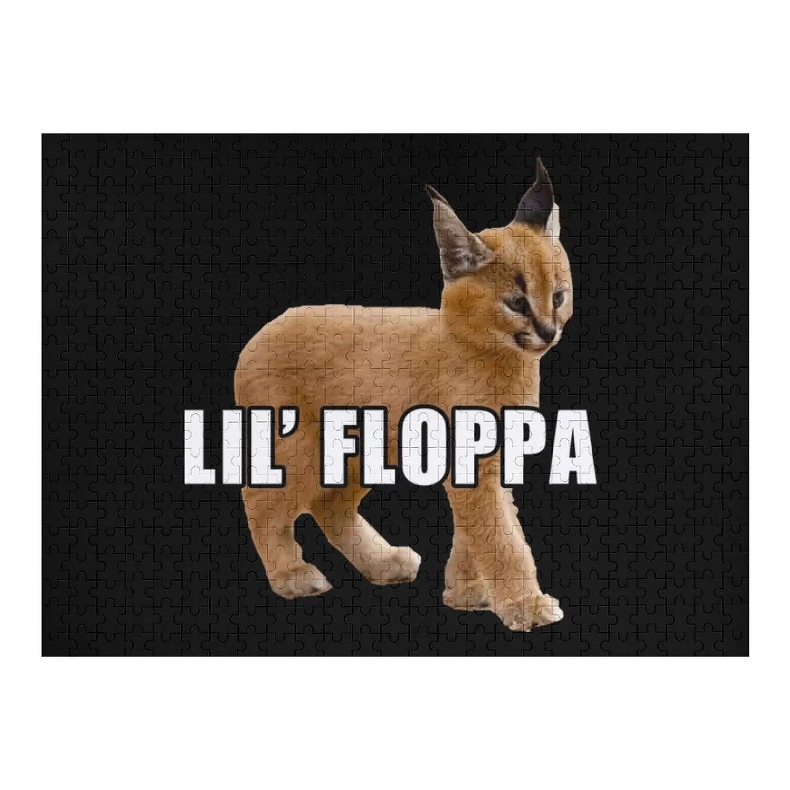 

Lil' Floppa Peeker Meme Peeking Big Floppa детский каракал Пазл Персонализированный детский предмет Пазл в подарок ребенку на заказ