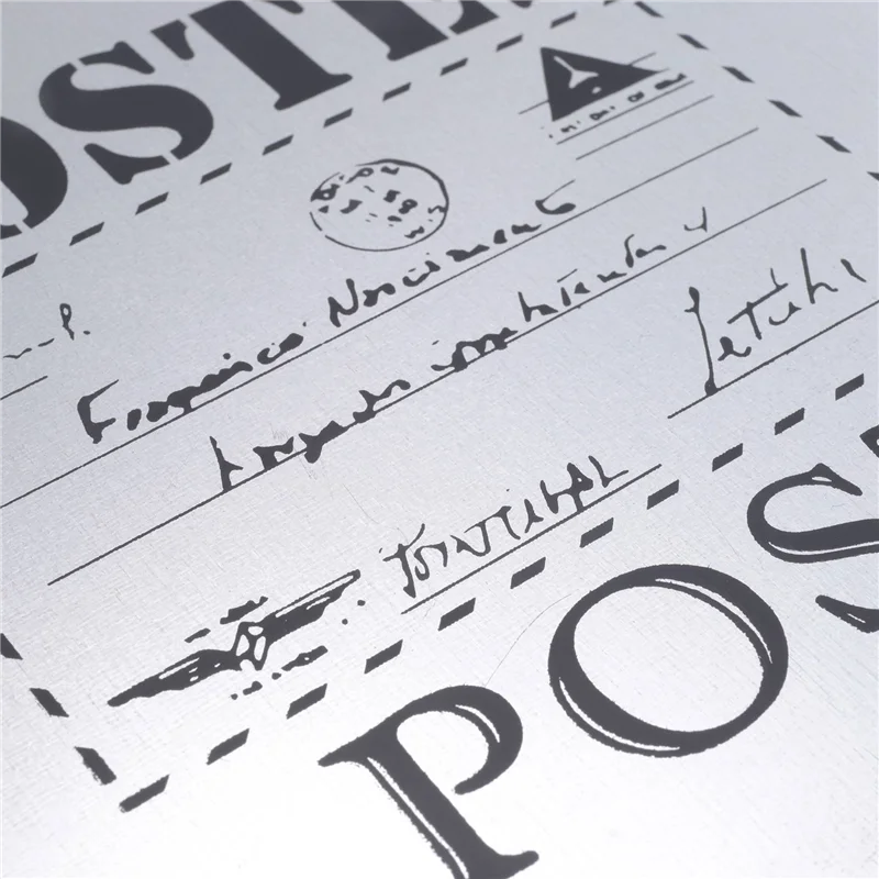 ABAH-صندوق بريد عتيق مثبت على الحائط صندوق بريد صندوق بريد معدني عتيق صندوق بريد مقاوم للصدأ مناسب للخارج الفضي #3