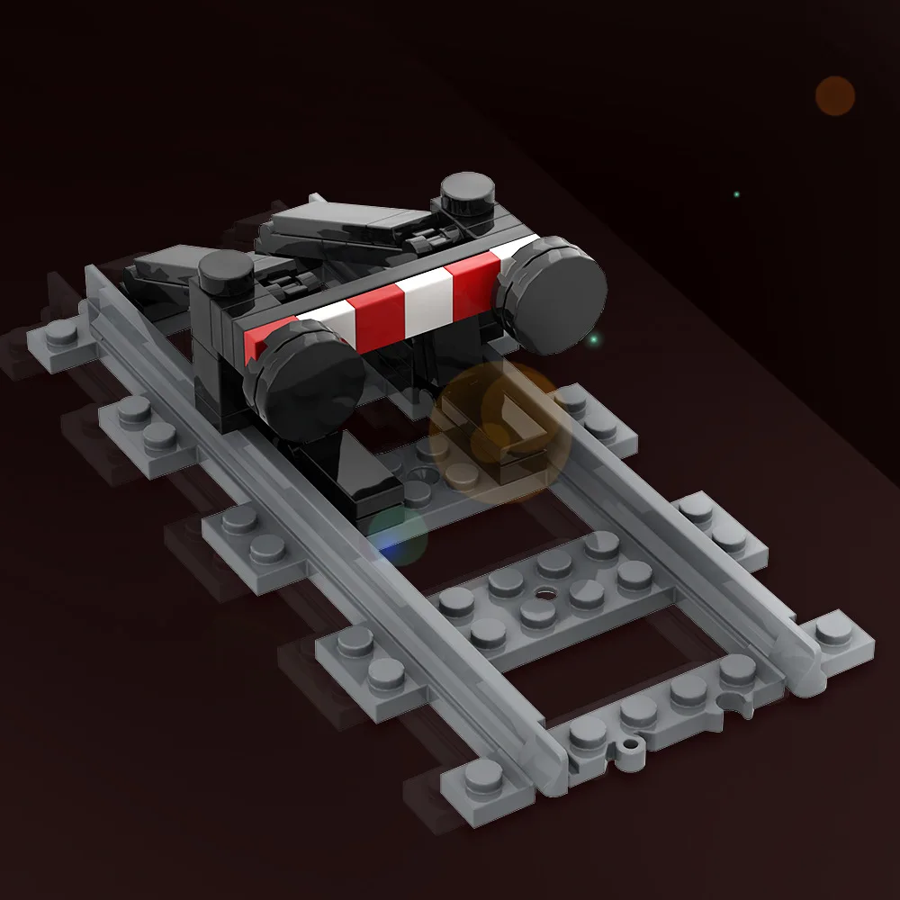 Train Station Bricks City Market Scenic Building Blocks Train Track Curved Track Passage Introducing Rail Train Accessories Toys