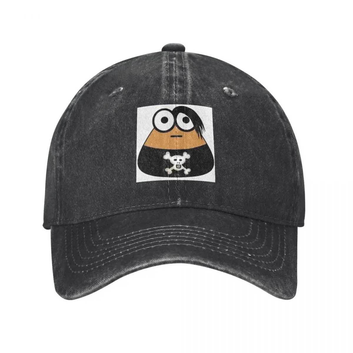 Emo Goth Pou Meme Brown Alien Baby Mobile Pet Baseball Caps Fashion Denim Hats Outdoor  Hip Hop Baseball Cowboy Hat for Unisex