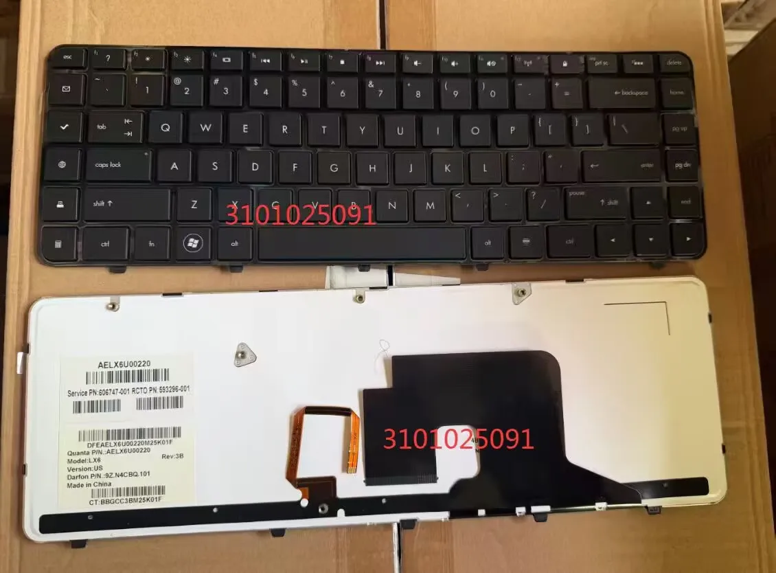 US Keyboard for HP Pavilion DV6-3000 DV6-3100 DV6-3200 dv6-3181nr with backlit