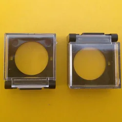 10pcs plastic pushbutton switch transaprent safety cover clear switch cover box Square type for 16mm hole guard cover