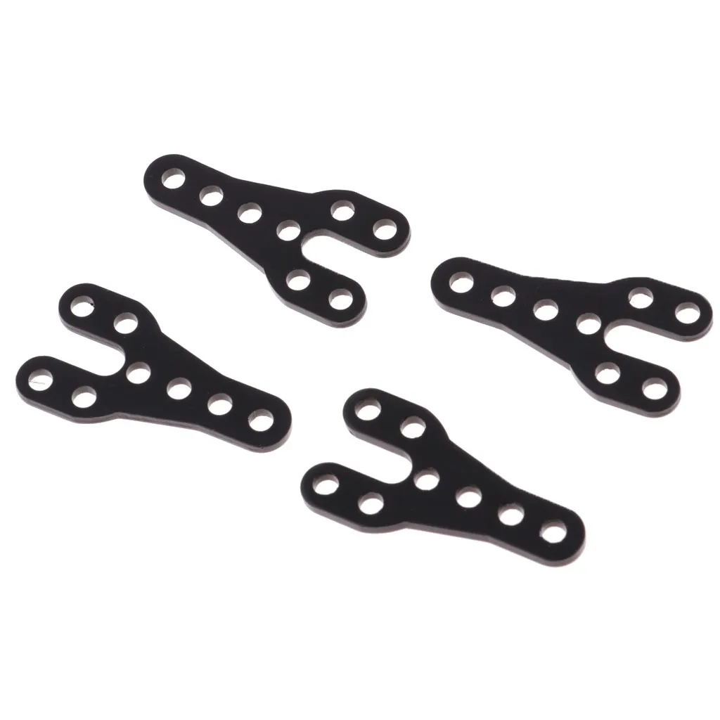Black RC Crawler Parts Adjustable Shock Absorber Mounting Plate Kit RC Truck DIY Accessories for SCX10