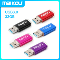 Maikou Straight Plug Clear Cover USB3.0 Flash Drive Mobile U Disk Pen Drive 32GB