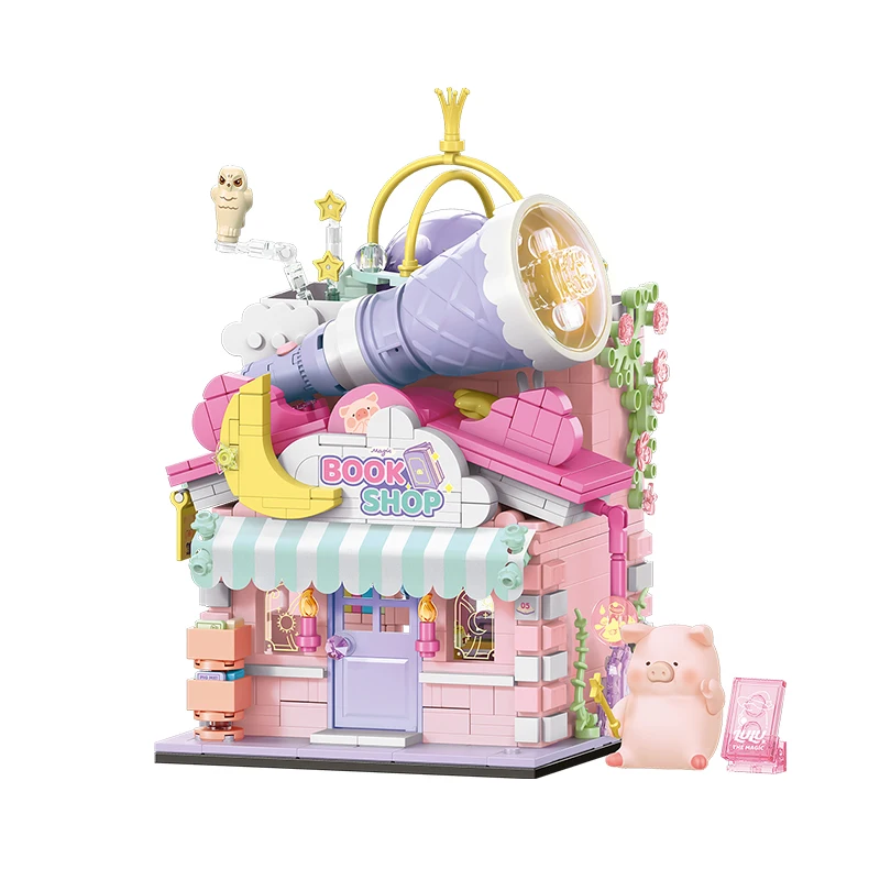 883pcs City Street View Building Blocks For Kids Toys Streetscape Architecture Assemblage Mini Bricks