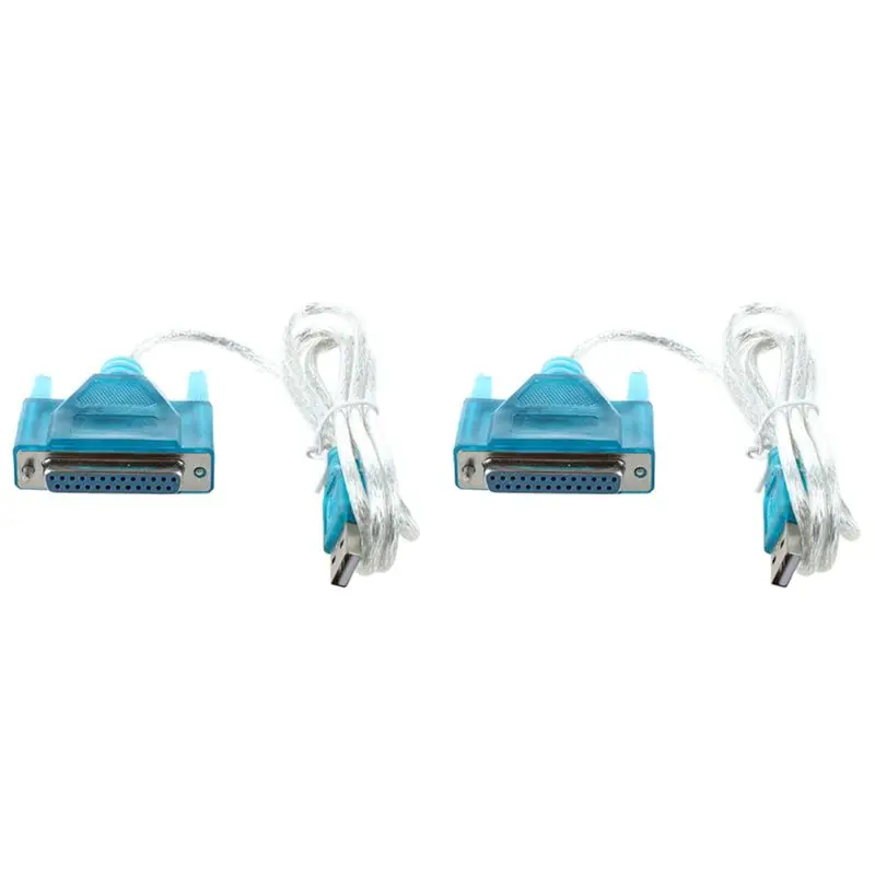 ELECT-2X Usb To Printer Db25 25-Pin Parallel Port Cable Adapter