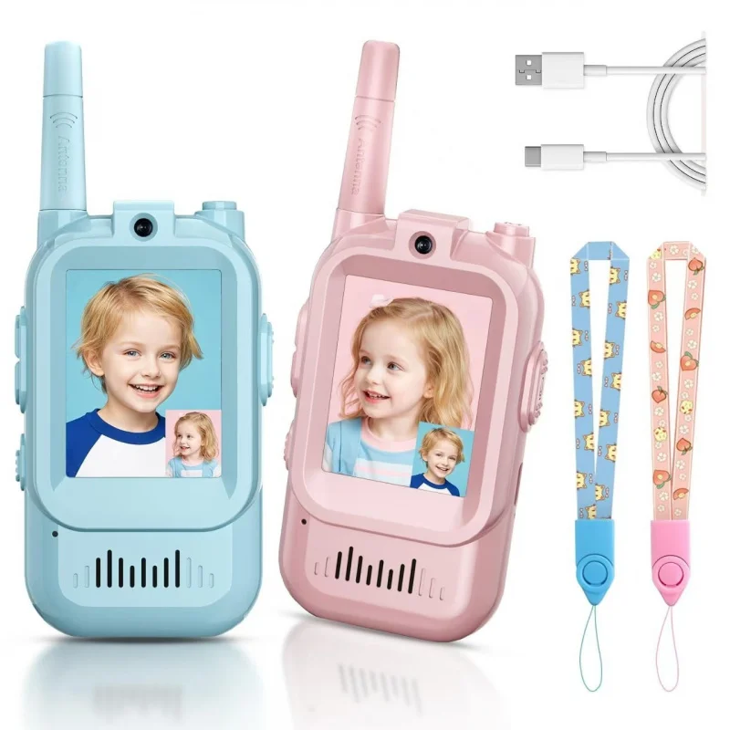 Kids Walkie Talkies, Two-Way Intercom Toy, No SIM Card Needed, Perfect Birthday Gift Fun Parent-Child Walkie Talkie, HD Call Int