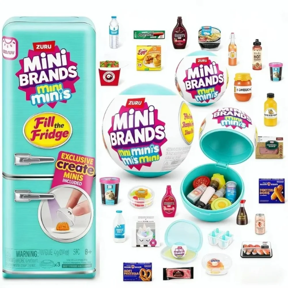 Brinquedo Surpresa Zuru, Mini Brinquedos Kawaii, Caixas Misteriosas Aleatórias, Brinquedos em Miniatura Originais, Presente de Aniversário