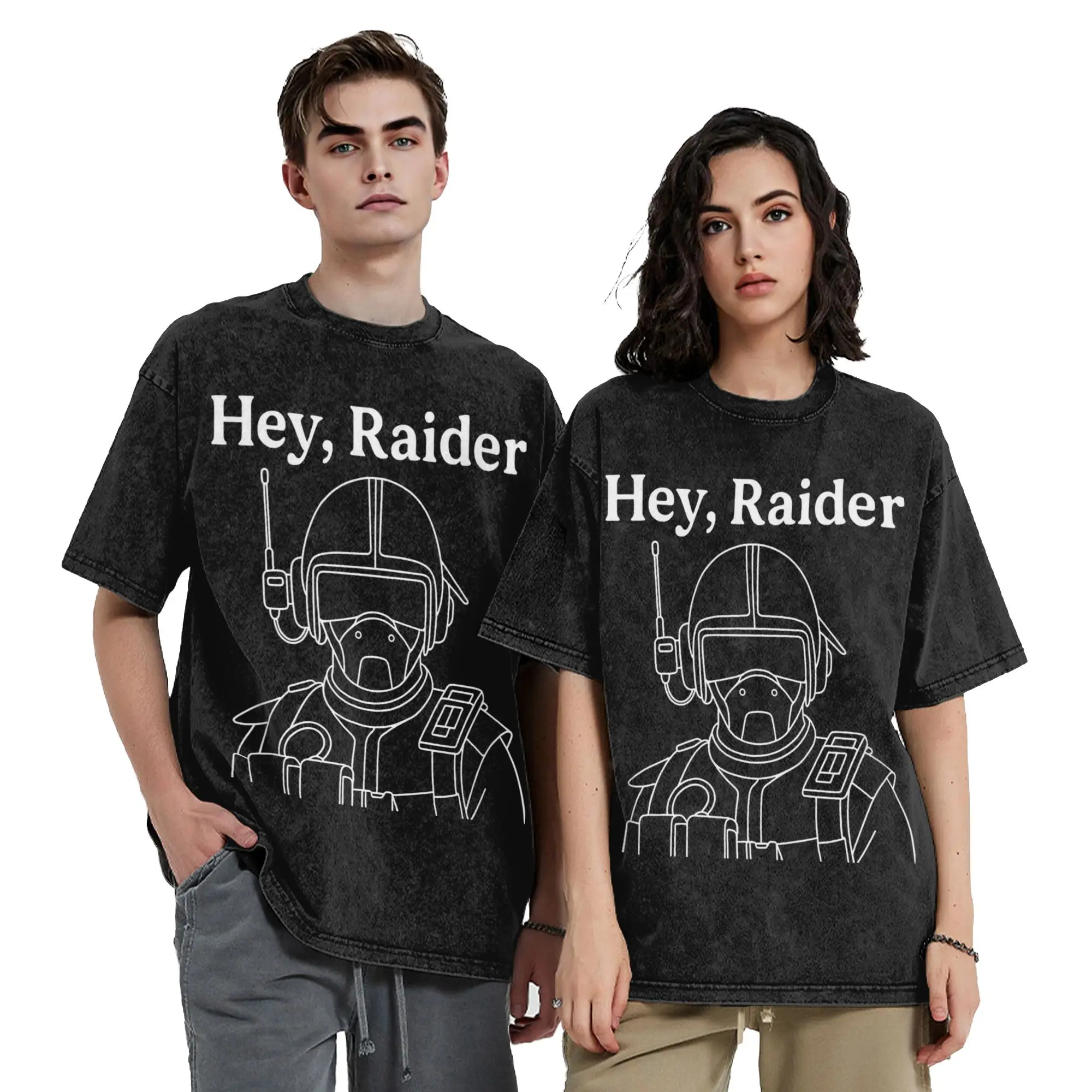 Arc Raiders Video Games Washed T Shirt Hip Hop Streetwear Men Women  Oversize T-Shirts Tee 100% Cotton