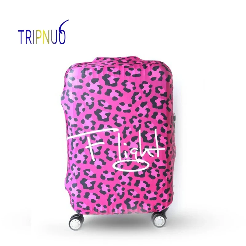 TRIPNUO Red Skull Cover for Suitcase Travel Elasticity Luggage Protective Covers Elastic Travel Accessories Trolley Cover