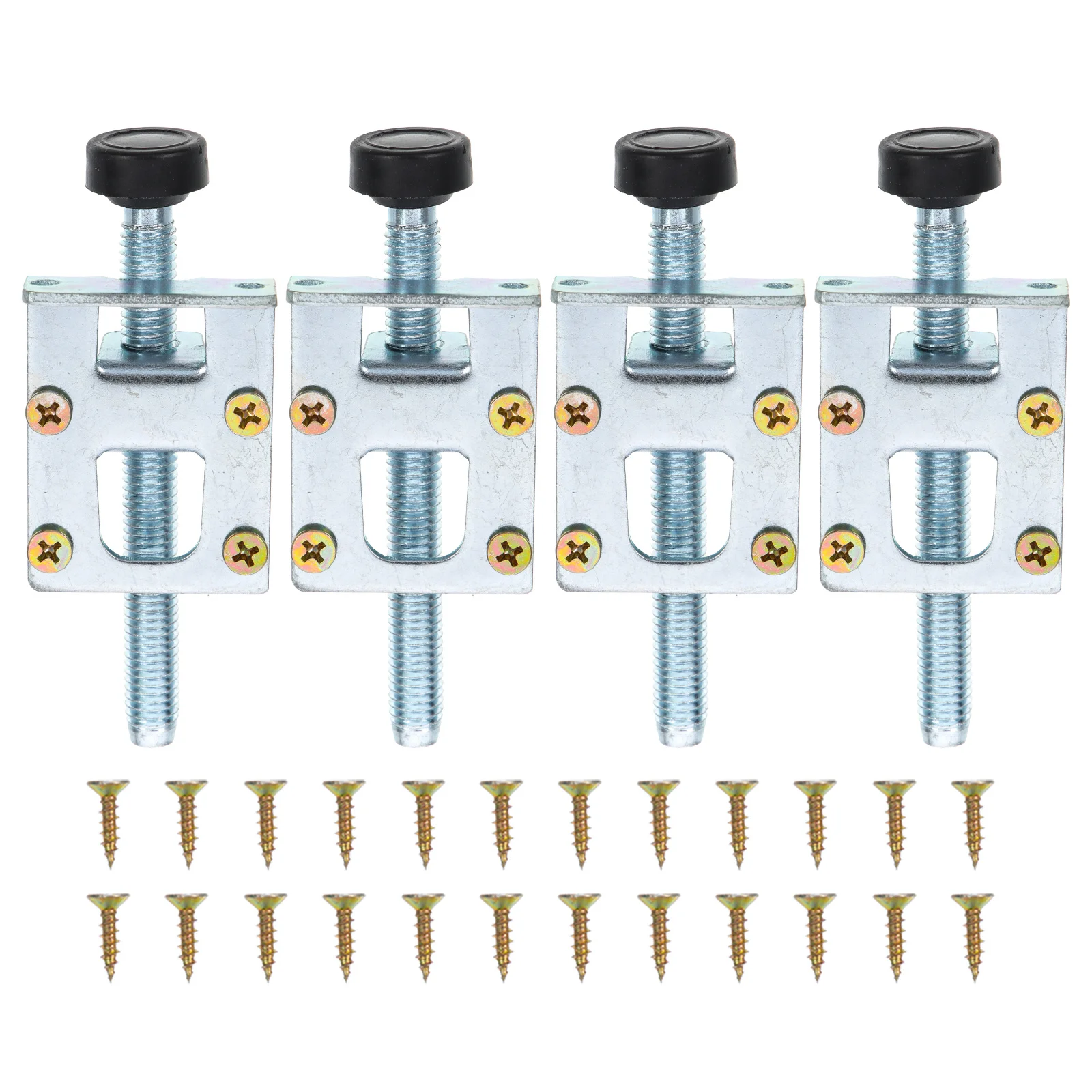 4 قطع من أدوات تسوية الأثاث شديدة التحمل وقابلة للتعديل لخزانة كرسي الطاولة والمكتب والمدرسة والمقهى وأقدام تسوية قابلة للتعديل،