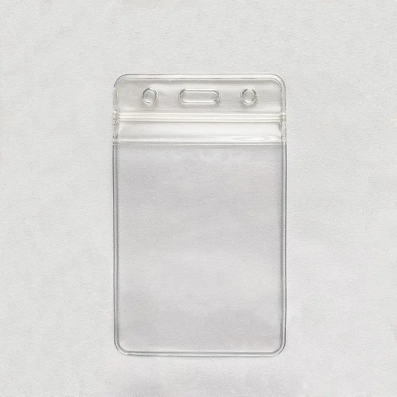 100Transparent Plastic Vertical Name Badge Holder，Suitable for card size，BatchIDCard clamp、Name Badge Holder、Name Card Holder、Ba