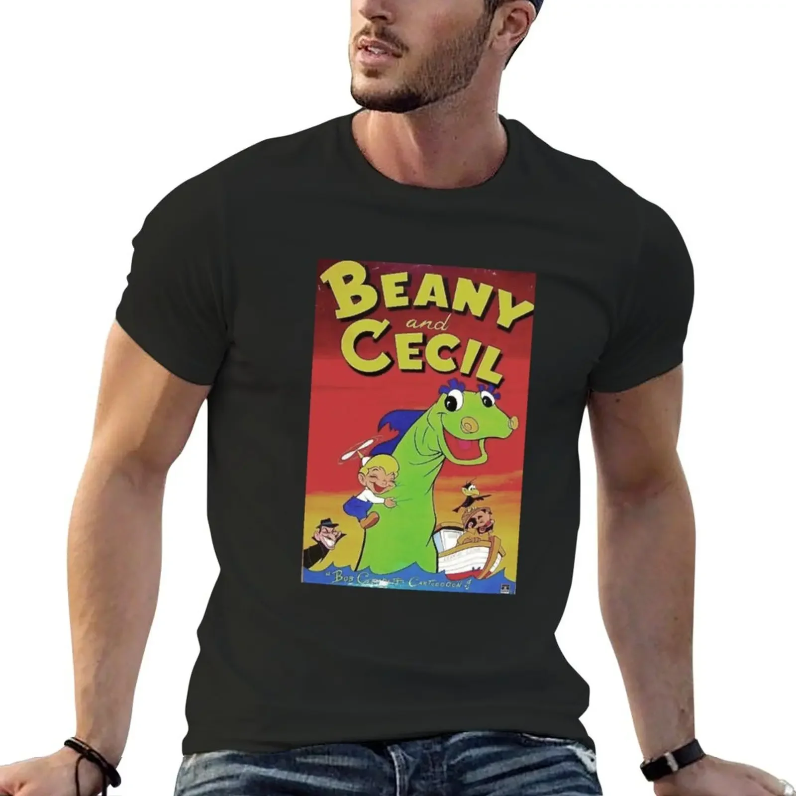 Beany and Cecil T-Shirt quick drying hippie clothes men clothings