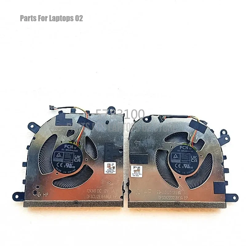 p CPU GPU Cooling Fan for Lenovo Yoga Pro 16s IMH9 Yoga Pro 9 16IMH9 2024 DFSCK22D0583A DFSCL12E16486A DC12V 1A