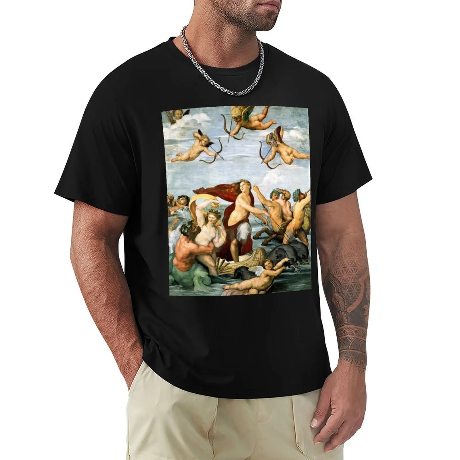 Raffaello Sanzio da Urbino Galatea, 1512 Camiseta casual leve de manga curta