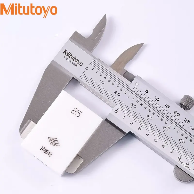 Pinça Vernier de Mitutoyo Pinças Metálicas Medidor de Medição 0150 mm 0200 mm 0300 mm 0.02 mm Aço Inoxidável