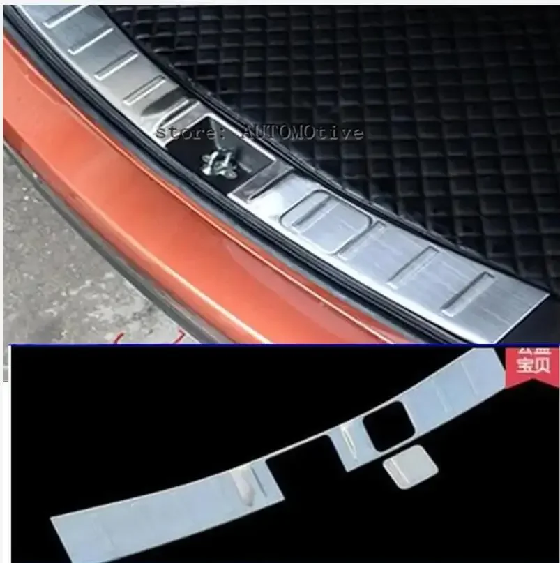 

CAR REAR Stainless Steel Rear Bumper Protector Sill Trunk Tread Plate Trim For Mitsubishi Outlander 2015 2016 2017 2018 2019 21
