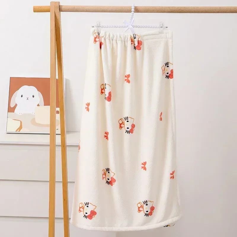 Sanrio Hello Kitty Towel Cute Cartoon Anime KT Cat Kawaii Bath Towel Water Absorbing Headscarf Bathroom Supplies Holiday Gifts