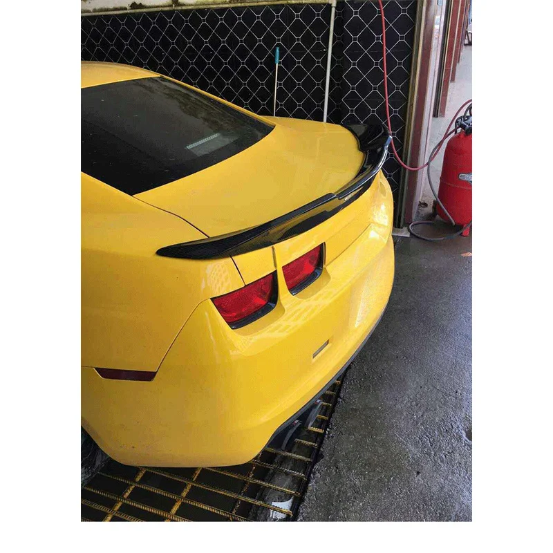 Auto Parts Lightweight Genuine Carbon Fiber Adhesive Mount Trunk Spoiler UV Treated For Camaro 2010-2015 Coupe