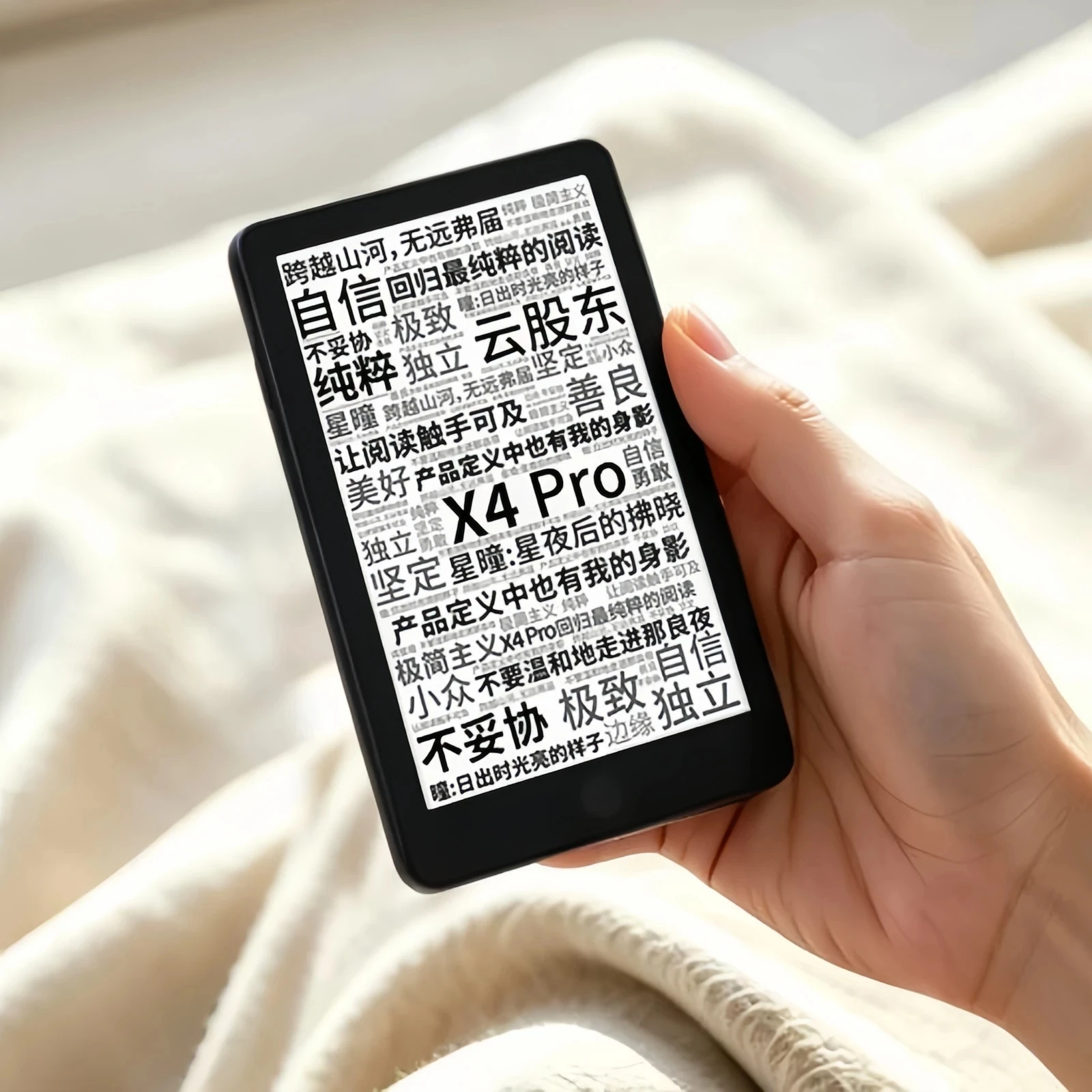 XTEINK X4Pro E-Ink E-Book Reader Touch Screen Front Light Ultra Thin Portable Mini Eye-Friendly Digital Reader for Novel Reading