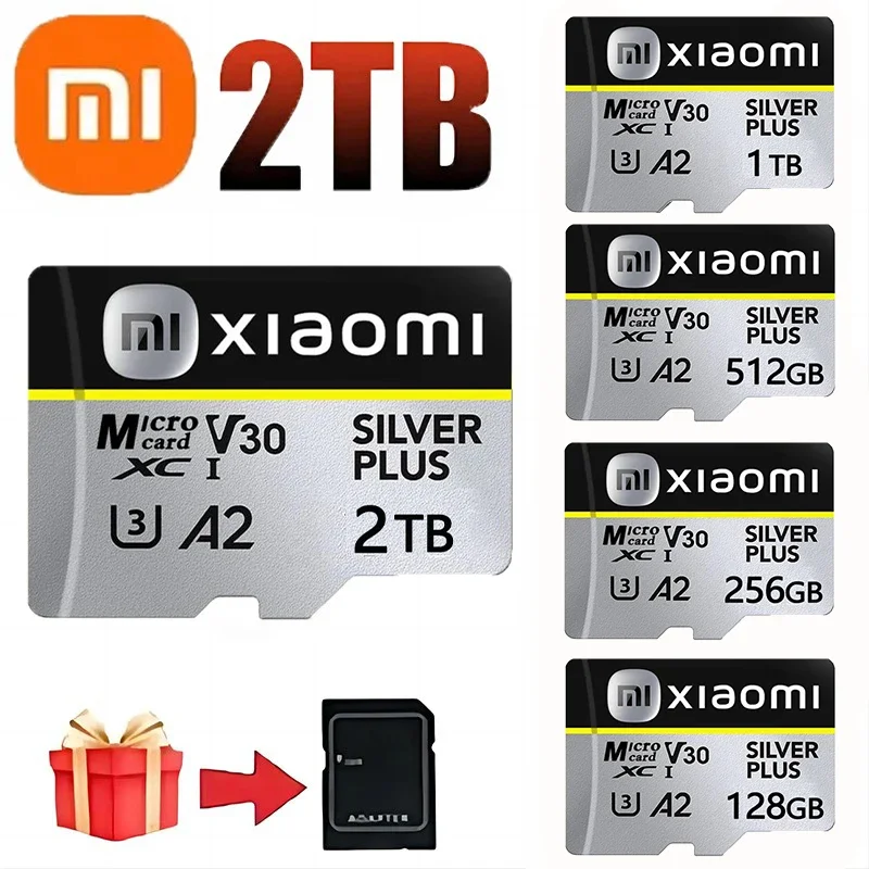 Original Xiaomi 2TB 1TB Memory Card 512GB 256GB 128GB TF Micro Sd Card Class 10 UHS-1 Flash Card Memory Microsd For phone PC