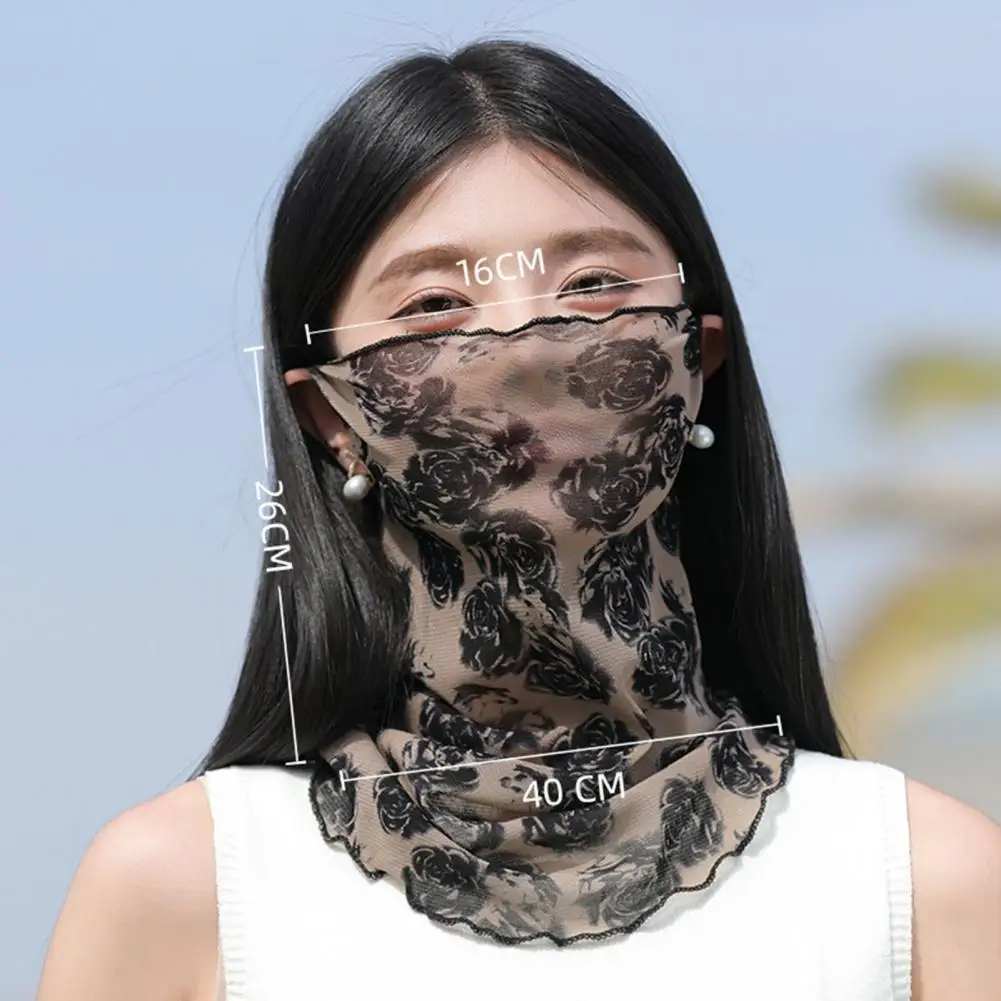 Fashion Printed Sunscreen Mask Men Women Summer Face Neck UV Multipurpose Scarf Hip Hop Outdoor Sports Cycling Scarfs