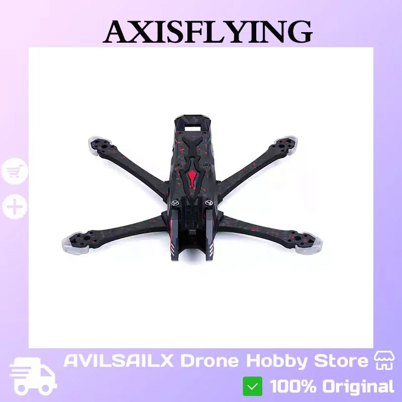 

Axisflying Manta 5 Pro Squashed X 5" FPV Frame Kit | 6S 226.5mm Freestyle/ Racing Drone