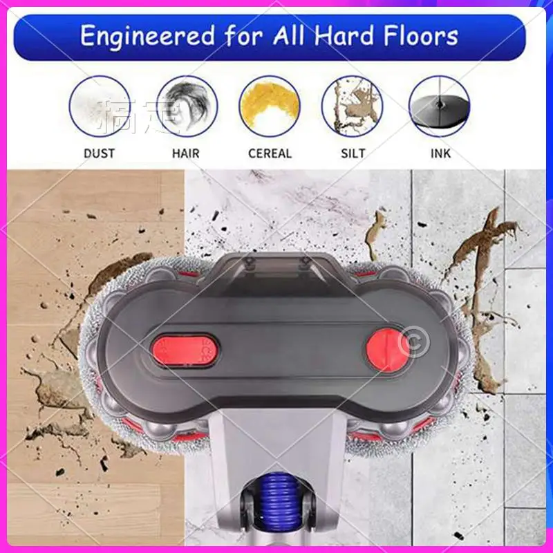 

AU-Electric Mop Head Fordyson V12 Detect Slim, V10 Digital Slim Vacuum Cleaner Head Electric Mop Attachment