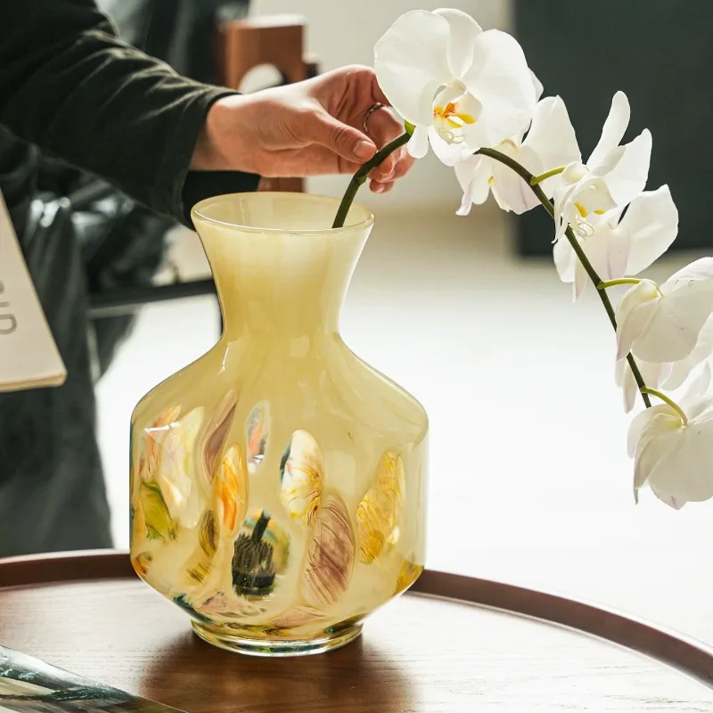 Living Room Dining Table Flower Arrangement  French Vase Art Ornament Decoration Light Luxury Jarrones В Скандинавском Стиле