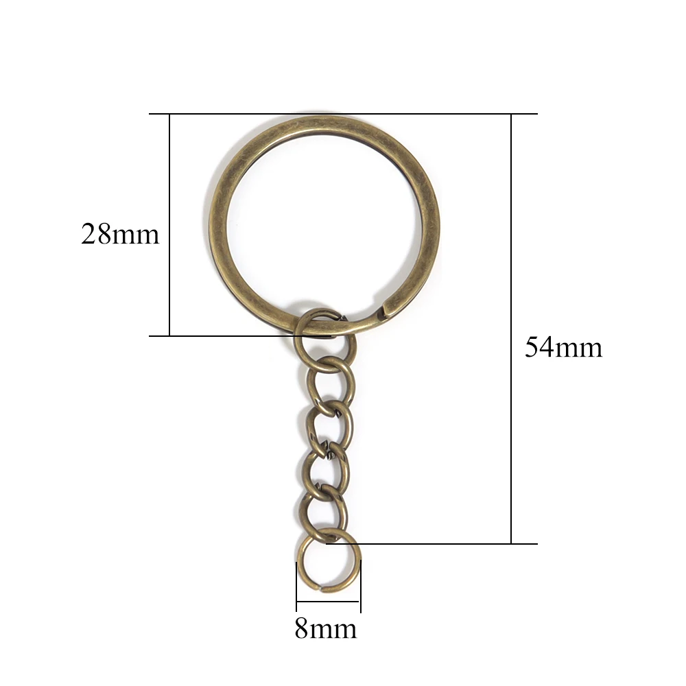 5-20pcs/lot Metal Blank Keyring Keychain Spring Buckle Key Rings Lobster Clasp Key Chain Key Pendant Ring Stainless Steel Rings