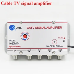 Amplificador de señal de antena de TV CATV, 2/3/4/6/8 vías, 20DB, divisor de refuerzo 8620SA2 8620SA3 para equipos de TV Digital, enchufe europeo de 220V