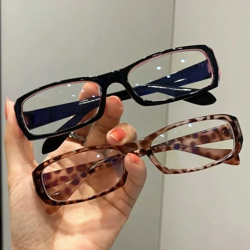 Japanische koreanische kleine quadratische Rahmen Brille Frauen Retro Harajuku Brille klar Lese brille blaues Licht blockierende Brillen