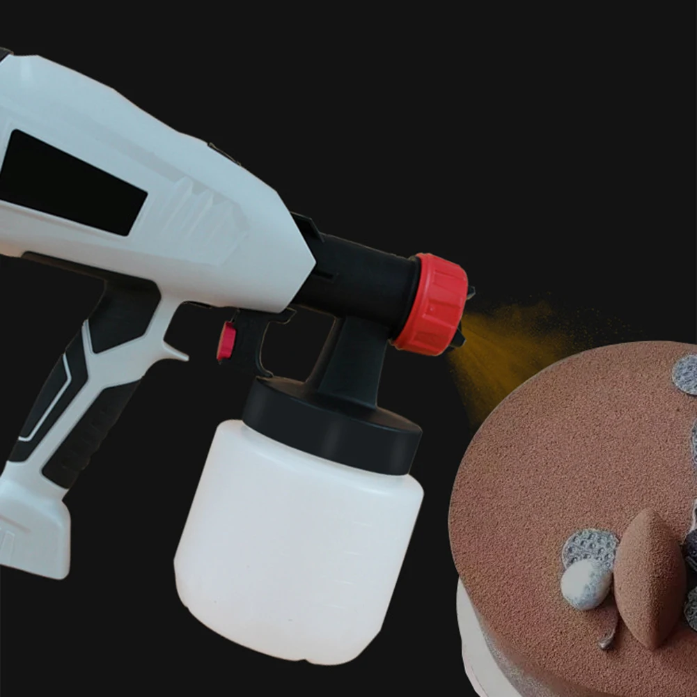 

1 шт., 700 мл/мин, 500 Вт, набор аэрографа для торта, пескоструйная машина, профессиональный электрический распылитель для украшения, пластиковый инструмент «сделай сам»