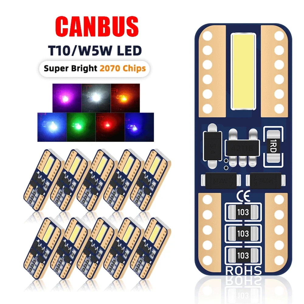 4pcs T10 w5w 194 168 led Car Interior Light clearance lamp License Plate Light TailBulb Width Lamp Universal Car Signal Light