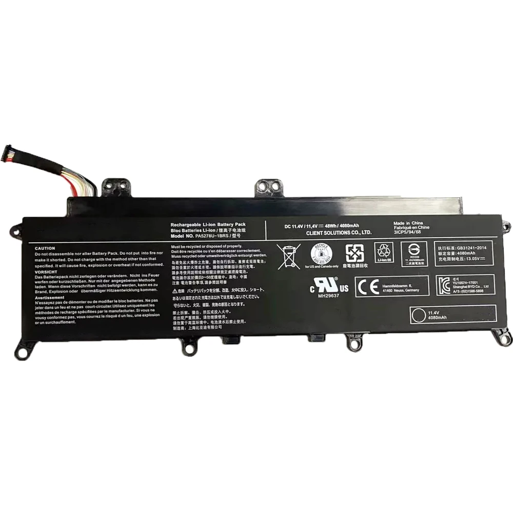 7XINbox PA5278U-1BRS 11.4V 4080mAh 48Wh Laptop Battery for Toshiba Portege Tecra X40-D X30-D X30-E series